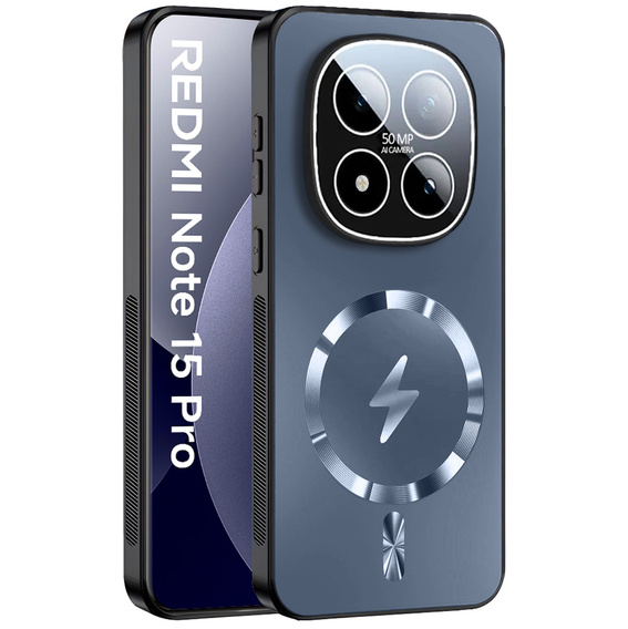 Etui ochronne do Xiaomi Redmi Note 15 Pro 5G, do MagSafe, granatowe