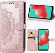 Etui z klapką do Samsung Galaxy M52 5G, Mandala, różowe