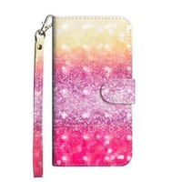 Etui Wallet do Samsung Galaxy S20 FE, Light Spots Decor, Glittery Elements