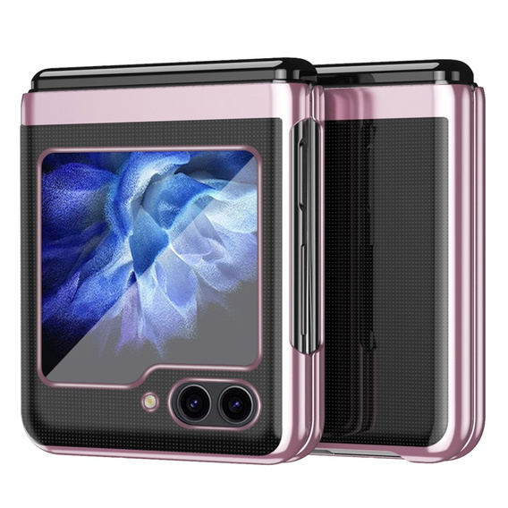 Etui do Samsung Galaxy Z Flip7 FE / Z Flip6, PC Case, przezroczyste / różowe