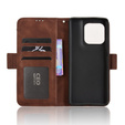 Etui z klapką do Motorola Edge 60 / 60 Fusion, Card Slot, brązowe
