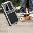 Etui pancerne do Samsung Galaxy S25+ Plus, R-JUST, srebrne