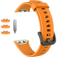 Pasek Silikonowy do Huawei Band 6 / Honor Band 6, Pomarańczowy