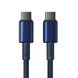 Baseus Tungsten Gold – kabel USB‑C 100 W USB PD, 1 m - niebieski