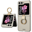 Etui GKK Ring Holder do Samsung Galaxy Z Flip7 FE / Z Flip6, szare
