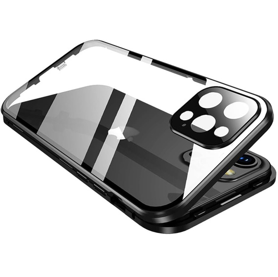 Etui do iPhone 16 Pro Max, Magnetic Dual Glass, czarne