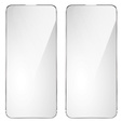 2x Szkło Hartowane do iPhone 15, ERBORD 9H Hard Glass, szybka