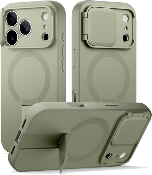 Etui do iPhone 17 Pro Max, Suritch Shockproof, do MagSafe – zielone