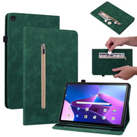 Etui do Lenovo Tab M10 10.1 Gen 3, Wallet Pen Slot, zielone