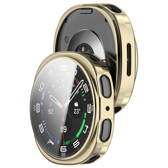 2w1 Etui z Osłoną na Ekran do Samsung Galaxy Watch 8 40mm, Złote