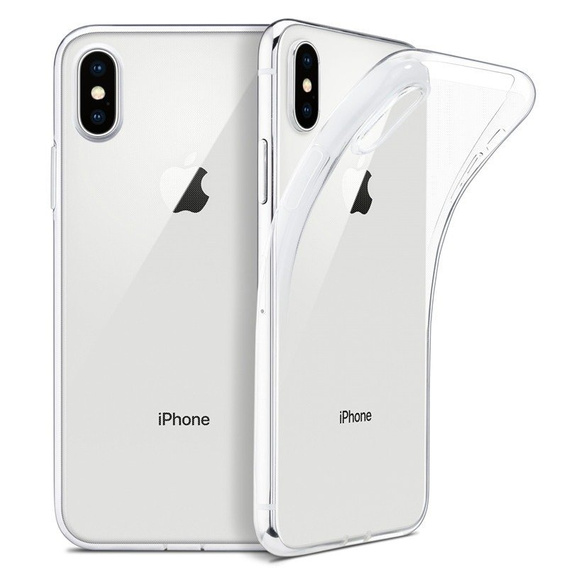 Etui cienkie do iPhone X/XS, Slim, przezroczyste