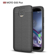 Czarne Etui Football Grain TPU Case Motorola Moto G5S Plus