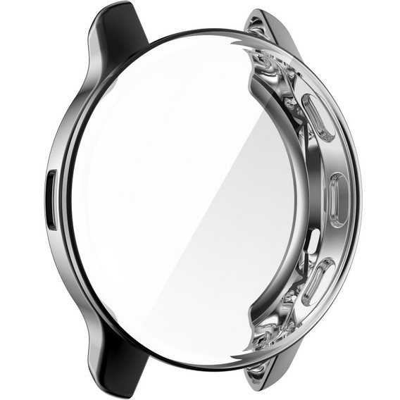 2w1 Etui z Osłoną Silikonową na ekran do Garmin Venu 2 Plus, Czarne