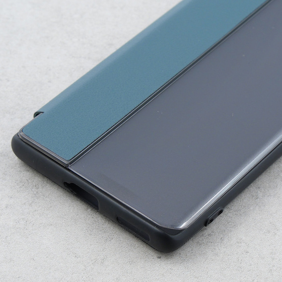 Etui do  Honor 70 5G, z klapką Side View, zielone