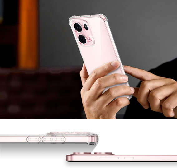 Etui do Oppo Reno 13 Pro, Dropproof, przezroczyste