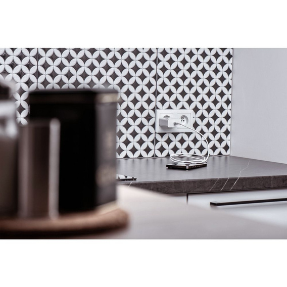 Forcell F-Energy TFK‑TC‑45WPD – Szybka ładowarka sieciowa USB-C 45 W QC4.0/PD - Biała