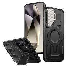 Etui do Samsung Galaxy S24 FE, Military MagSafe with camera protection, czarne