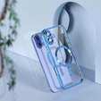 Etui do iPhone 16, Electro MagSafe, niebieskie + Szkło na ekran