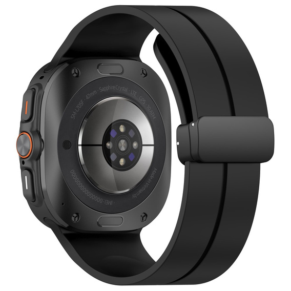 Pasek Silikonowy do Samsung Galaxy Watch Ultra 47mm (2025 / 2024), Czarny
