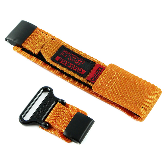 Pasek Nylonowy ERBORD MP84 do zegarków Garmin Quickfit 26mm, Pomarańczowy, Rozmiar M/L
