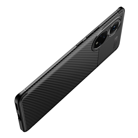 Etui do Huawei nova 9 / Honor 50, Carbon Gel, czarne