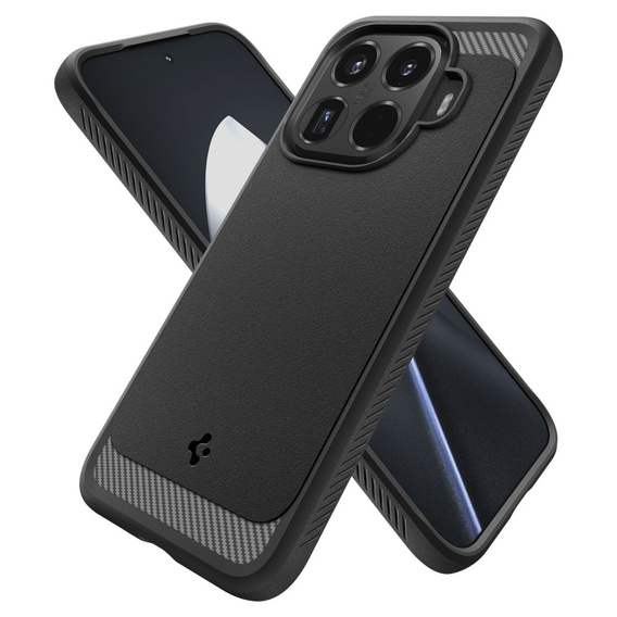 Etui Spigen do Xiaomi 15T Pro, Rugged Armor, Matte Black