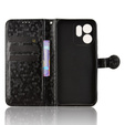Etui z klapką do Oppo Reno 14 F / 14 FS, Wallet Rhombus, czarne