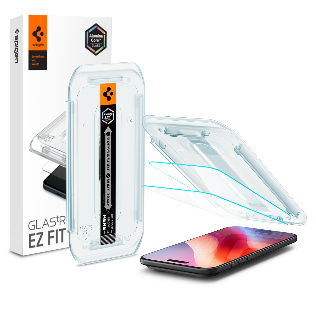 SPIGEN Szkło Hartowane do iPhone Air, Glas.TR EZ Fit (2 sztuki)