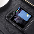 Etui skórzane do Samsung Galaxy Z Flip5 5G, Czarne