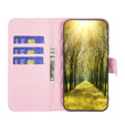 Etui z klapką do Samsung Galaxy A15, Wallet, BINFEN COLOR, różowe