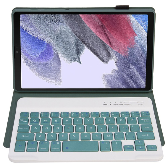 Etui z klawiaturą do Samsung Galaxy Tab A7 Lite 8.7 T220 / 225, zielone