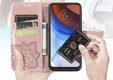 Etui z klapką do Motorola Edge 50 Fusion 5G, Butterfly, różowe rose gold