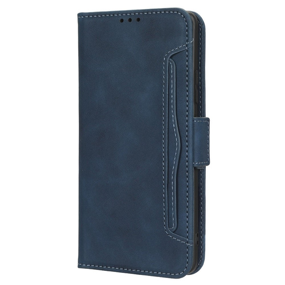 Etui z klapką do Honor 70 5G, Card Slot, granatowe