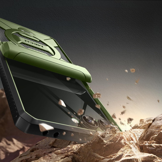 Etui do Samsung Galaxy Z Flip 7, Tongate MECH Magsafe, zielone