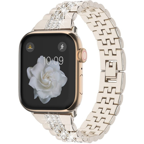 Bransoleta do Apple Watch 1/2/3/4/5/6/7/8/9/10/11/SE Ultra 1/2/3 42/44/45/46/49mm, Beżowa