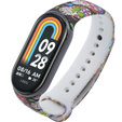 Pasek Silikonowy do Xiaomi Smart Band 10 / 9 / 8, Kolorowe czaszki