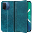 Etui do Xiaomi Redmi 12C, Wallet Litchi Leather, zielone