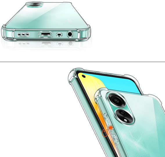 Etui do Oppo A78 4G, Dropproof, Przezroczyste