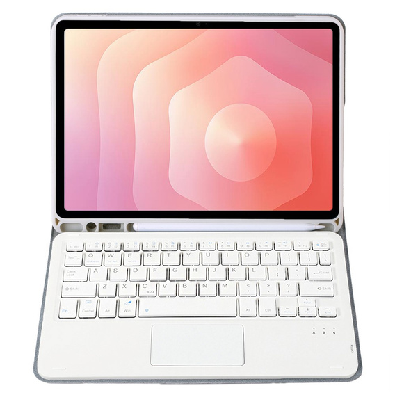 Etui z klawiaturą Bluetooth i touchpadem do Samsung Galaxy Tab S11 – szare