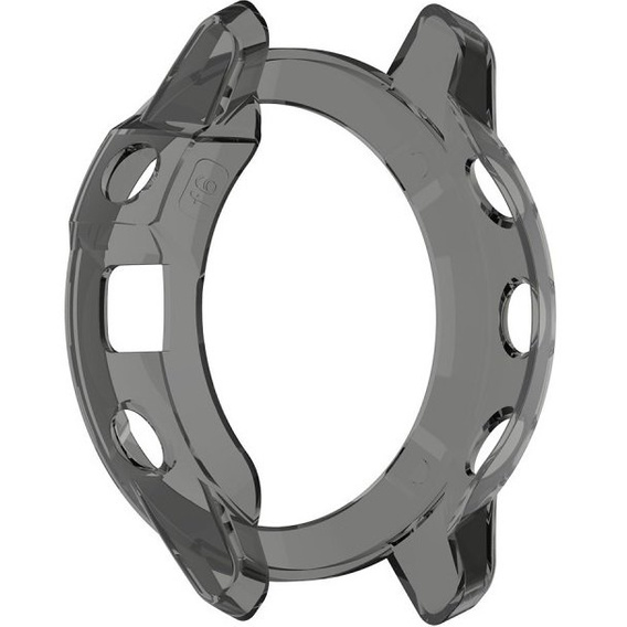 Etui Ochronne Silikonowe do Garmin Fenix 6 / 6 Pro, Case, Przezroczyste Czarne
