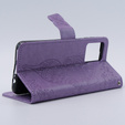 Etui z klapką do Motorola Moto G54 5G, Butterfly, fioletowe