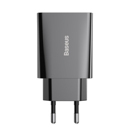 Baseus ładowarka sieciowa Speed Mini PD 20 W, 1× USB-C, czarna