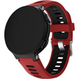 Pasek Silikonowy do Garmin Forerunner 220/230/235/620/630/735/735XT, Czerwony/Czarny