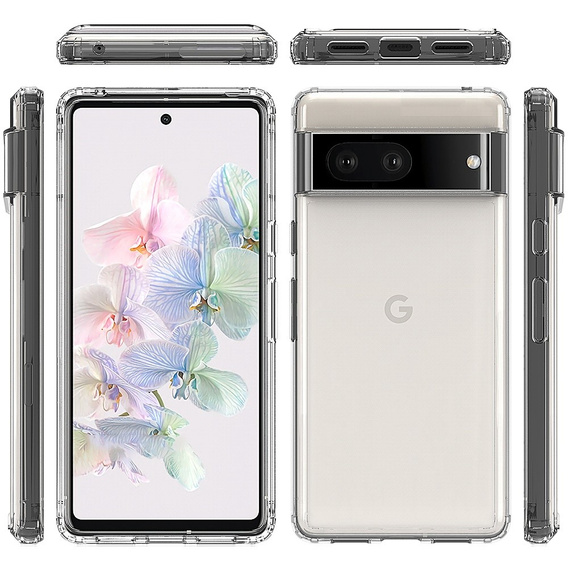 Etui do Google Pixel 7, Fusion Hybrid, przezroczyste