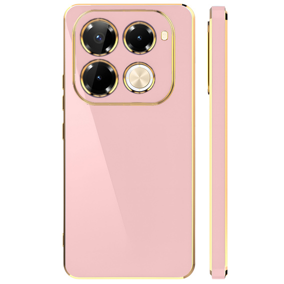 Etui do Infinix Note 40 Pro, Glamour CamShield, różowe rose gold