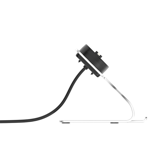 Aluminiowa Stacja Dokująca z kablem USB do zegarków Garmin, Srebrna