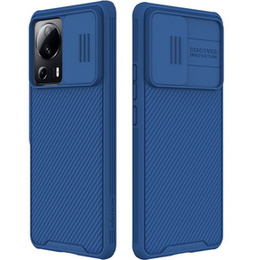 Etui do Xiaomi 13 Lite, pancerne Nillkin, CamShield Pro, Niebieskie