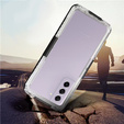 Etui Wodoodporne IP68 do Samsung Galaxy S21 FE, Przezroczyste / czarne