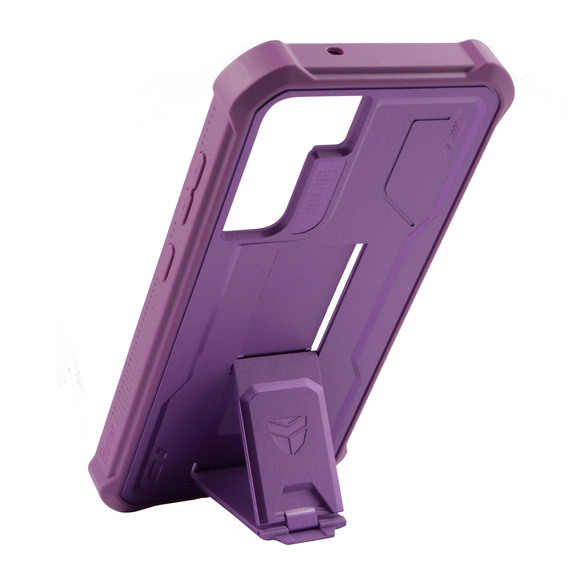 Etui pancerne do Samsung Galaxy S21 FE, Dexnor Full Body, fioletowe