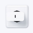 Forcell F-Energy TFK‑TC‑45WPD – Szybka ładowarka sieciowa USB-C 45 W QC4.0/PD - Biała